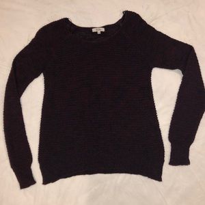 Tan and Maroon Knitted Sweater